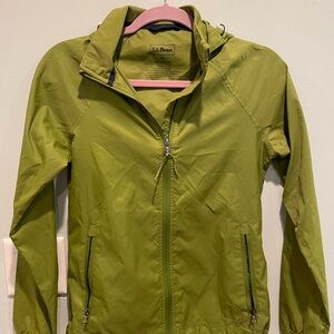 L.L. Bean Lime Green Nylon Jacket